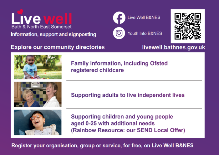 LiveWell help for families from B&NES