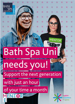 Bath Spa University MentorMe scheme poster