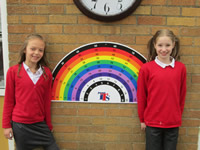 Playground art multiplication rainbow