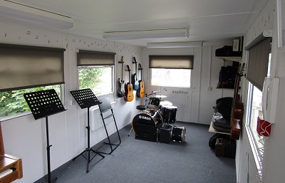 Music room at Saltford School