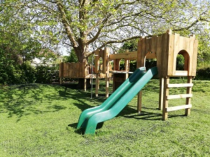 Play equipment in the trees