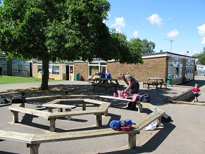 Playground maze at Saltford