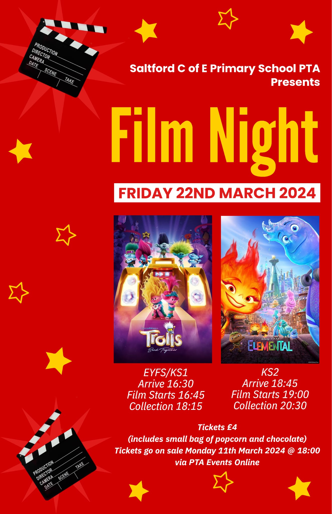 Film night for children poster
